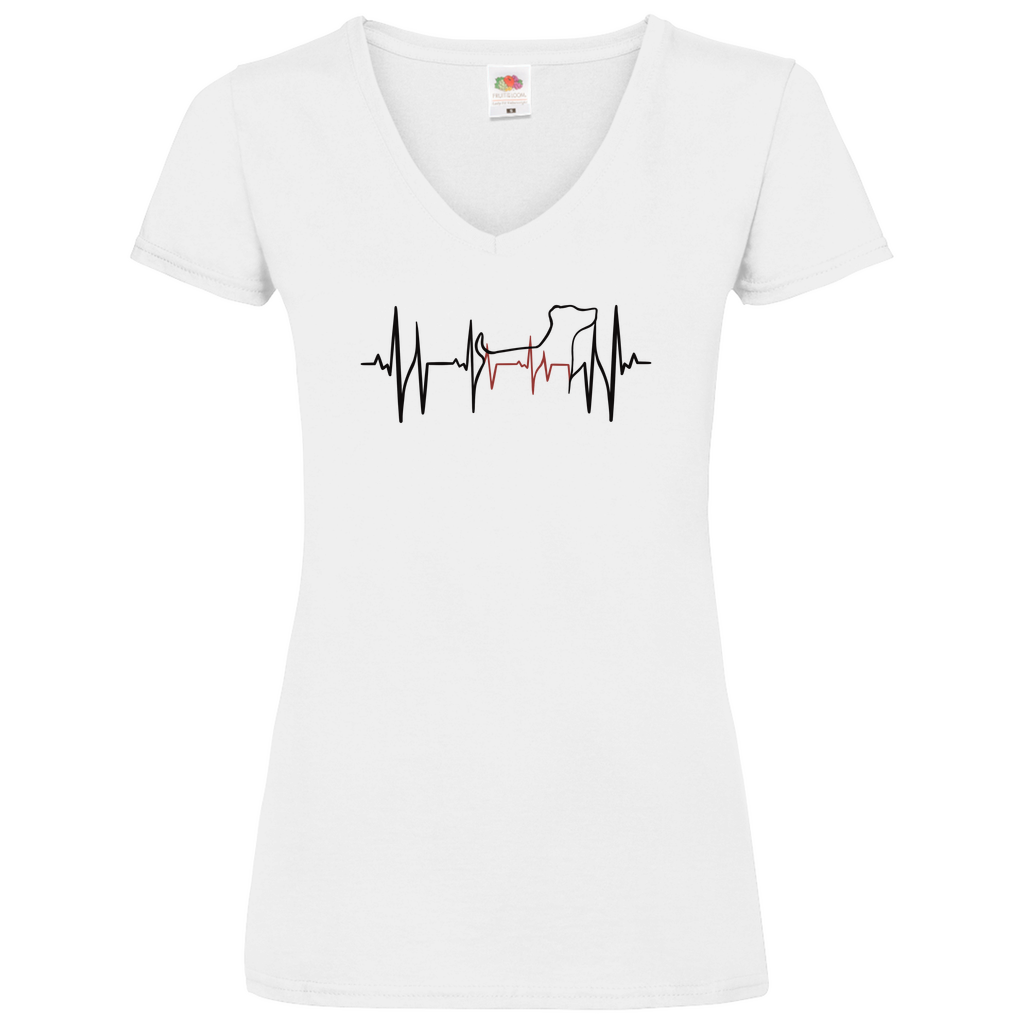 Lebenslinie - V-Shirt für Damen