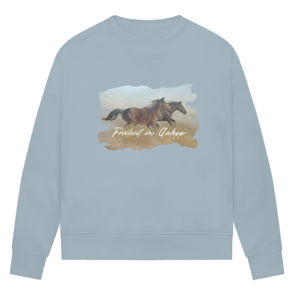 Freiheit im Galopp - Bio-Sweatshirt für Damen