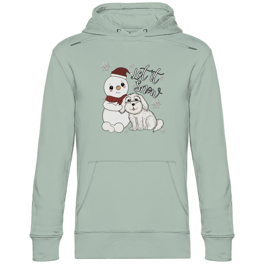 Let it snow - Bio-Hoodie für Herren