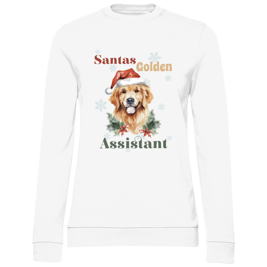 Santas Golden Assistant - Sweatshirt für Damen