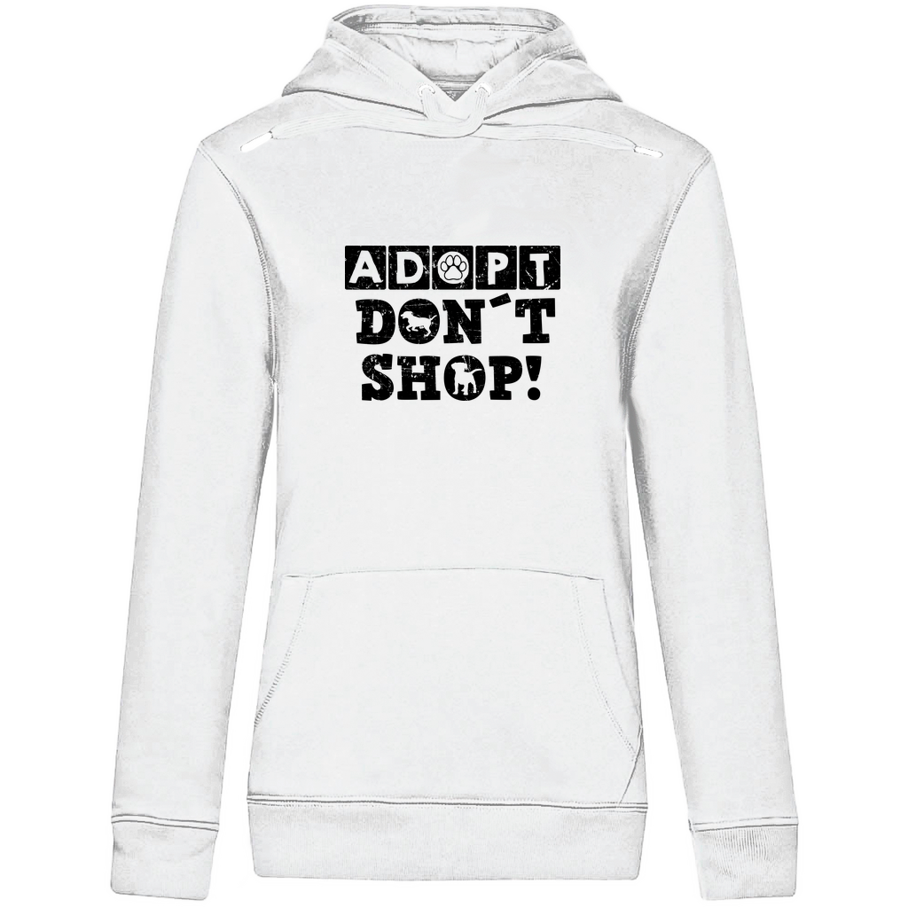 Adopt don't shop - Bio-Hoodie für Damen