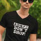 Adopt Don't Shop - V-Shirt für Herren