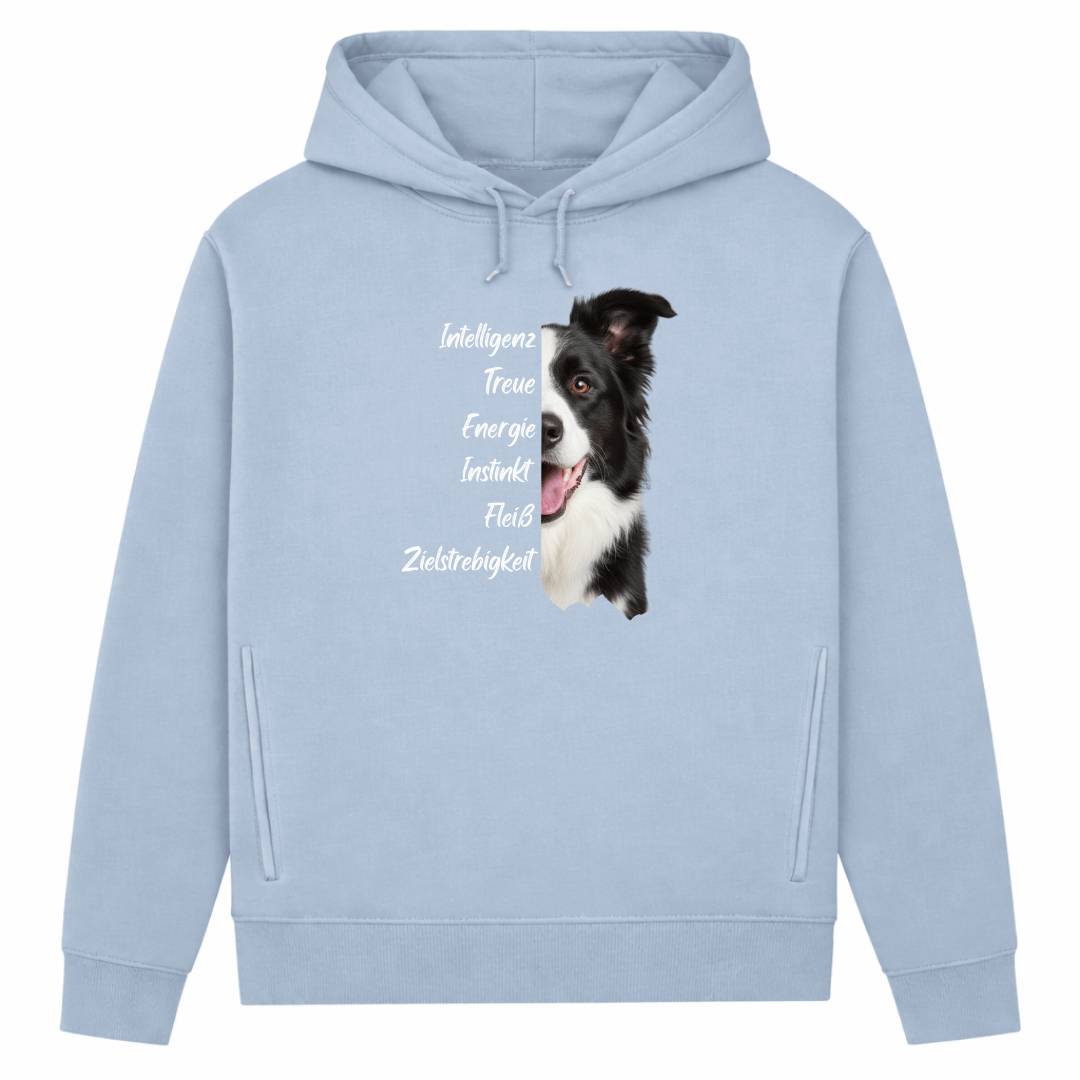 Collie Spirit- Hoodie aus Bio-Baumwolle für Damen