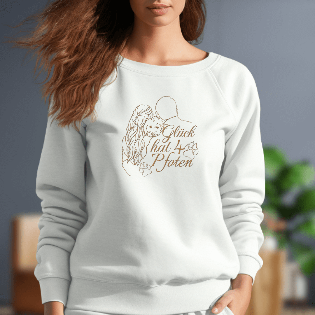 Vier Pfoten - Sweatshirt für Damen