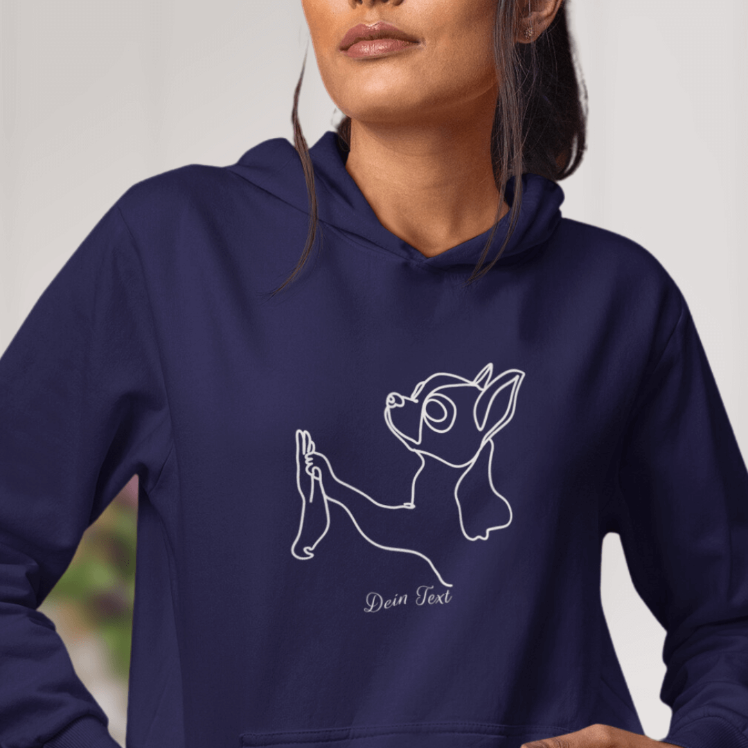 Chihuahua Team- Bio-Hoodie für Damen-Dein Wunschtext