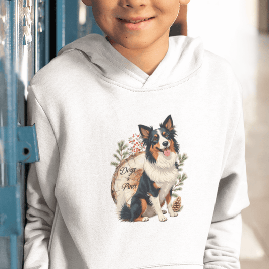 Dogs & Pines - Premium Bio Hoodie für Kinder