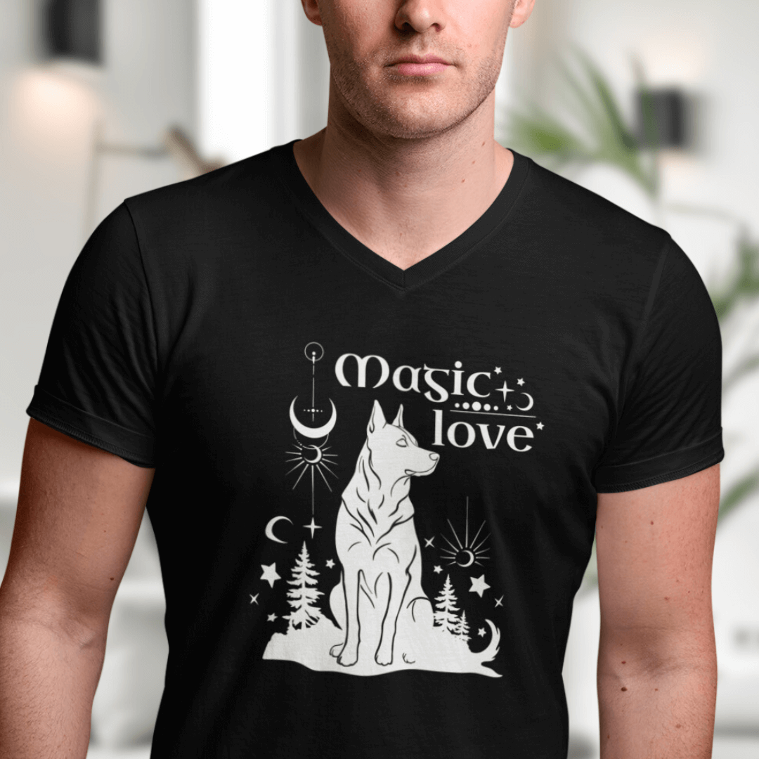 Magic Love - V-Shirt für Herren