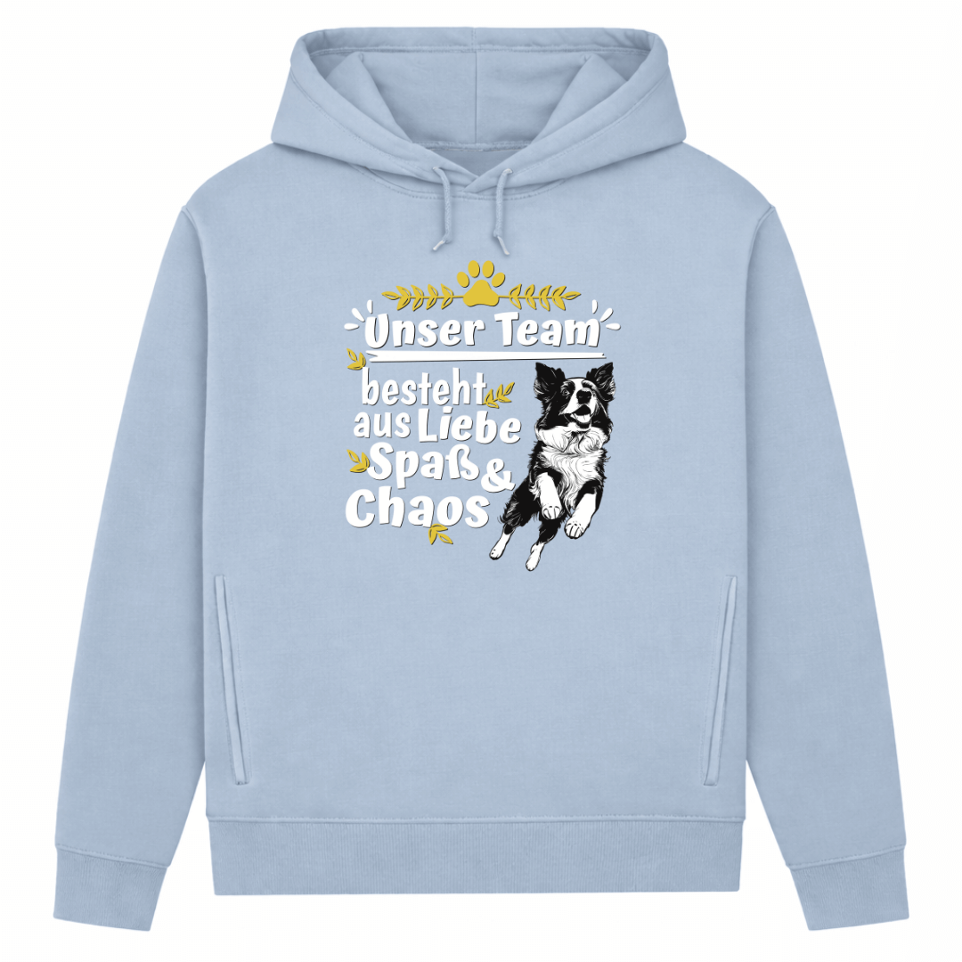 Unser Team– Hoodie aus Bio-Baumwolle für Damen
