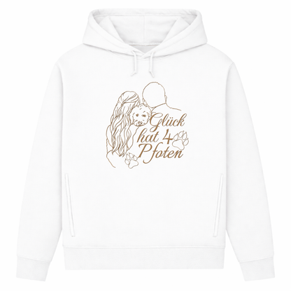 Vier Pfoten– Hoodie aus Bio-Baumwolle für Damen