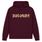 DOG MOM Damen Bio-Hoodie – Liebe auf vier Pfoten im Patchwork-Look