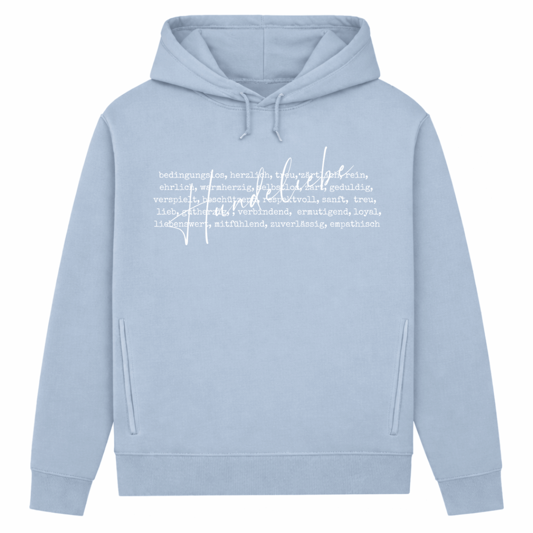 Hunde Liebe ist...– Hoodie aus Bio-Baumwolle für Damen