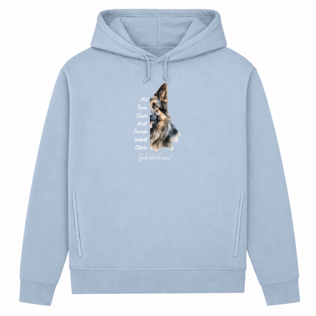 Schäferhund– Hoodie aus Bio-Baumwolle für Damen