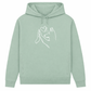 Wahre Liebe Stehohren– Hoodie aus Bio-Baumwolle für Damen