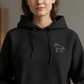 Anmut in Bewegung - Bio-Hoodie für Damen |Brustmotiv