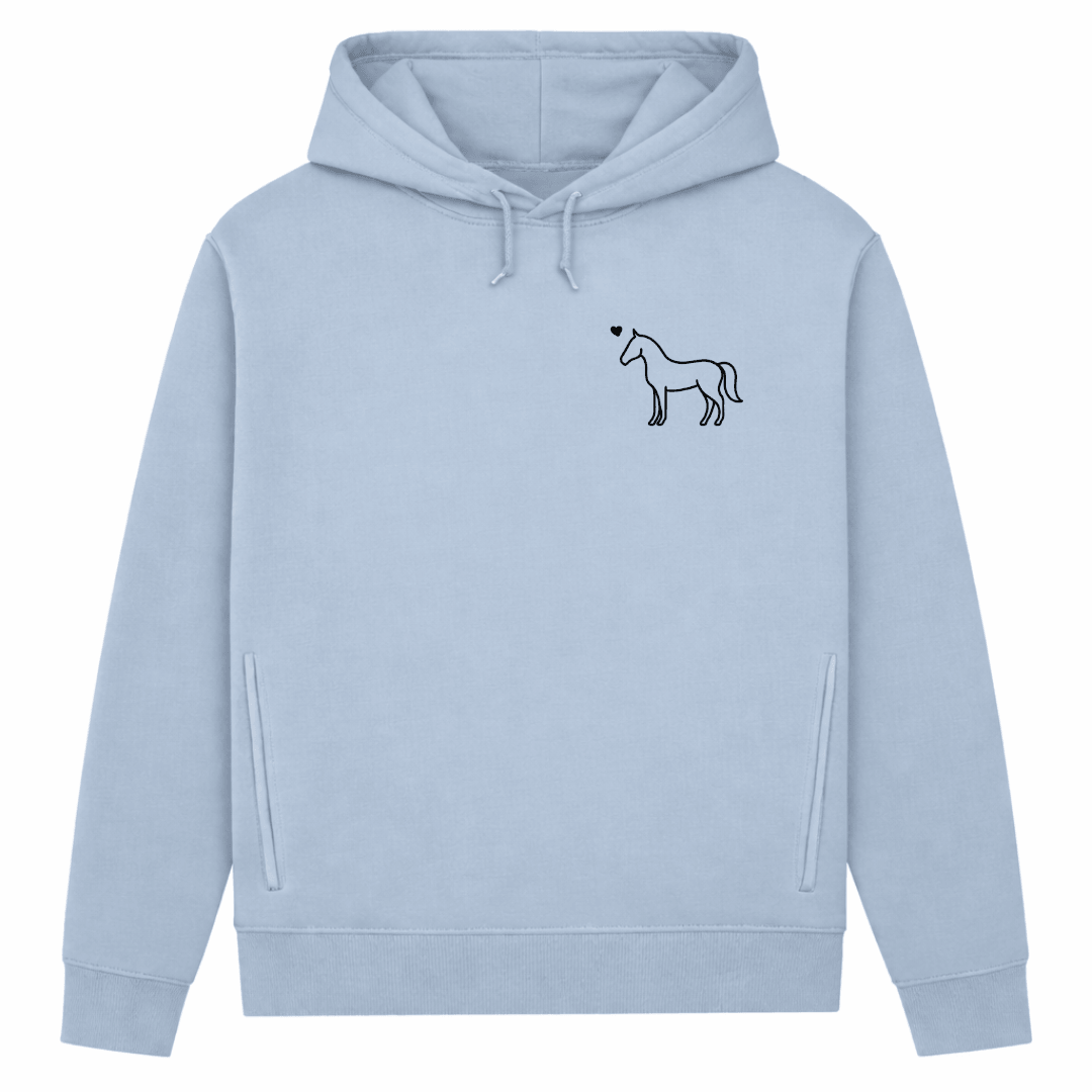 Eleganz mit Herz – Hoodie aus Bio-Baumwolle für Damen