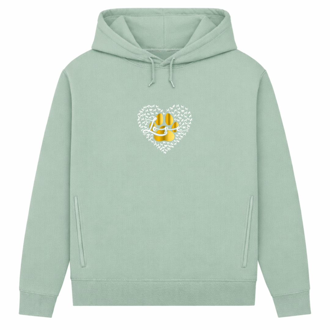 Love Dog– Hoodie aus Bio-Baumwolle für Damen