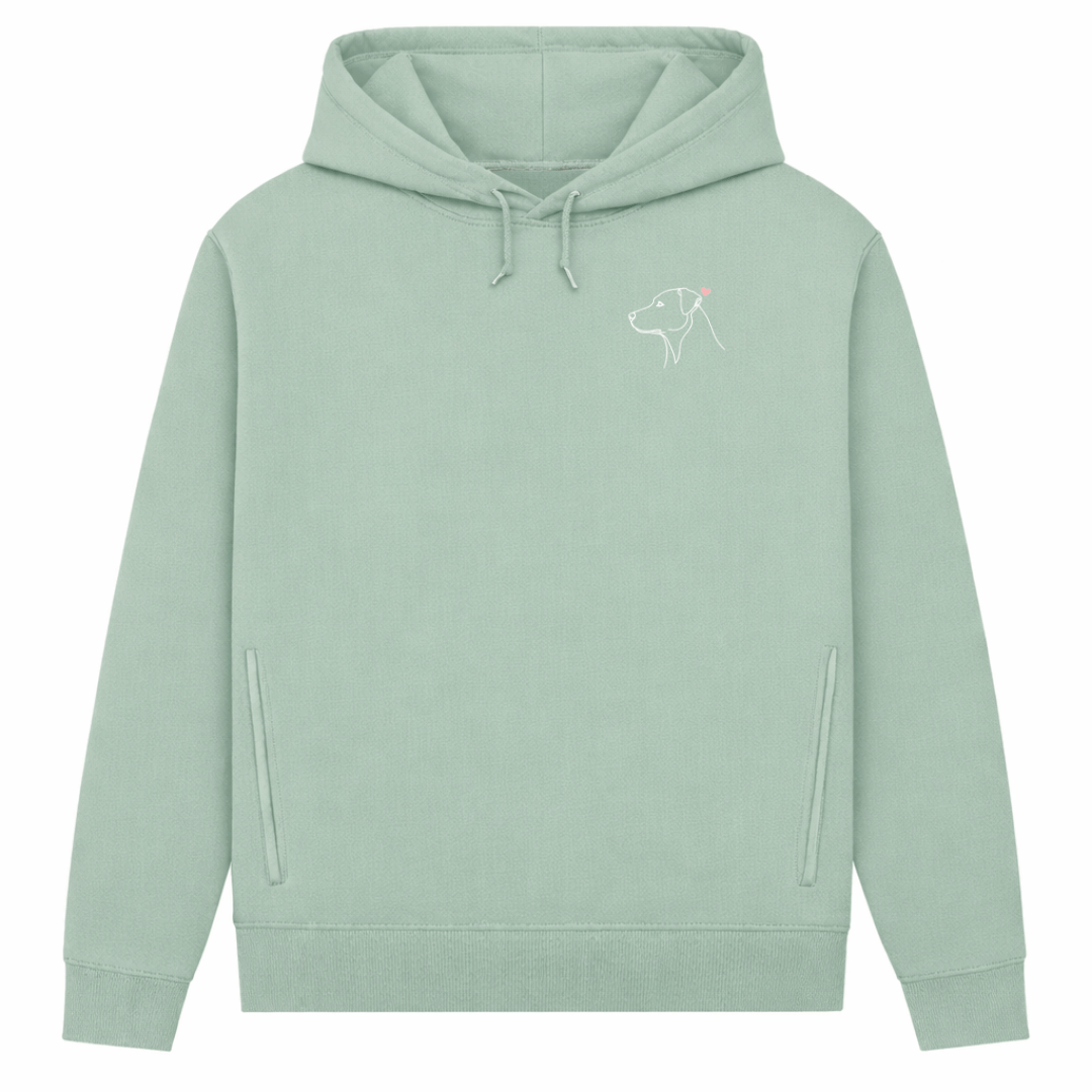 Treues Herz– Hoodie aus Bio-Baumwolle für Damen