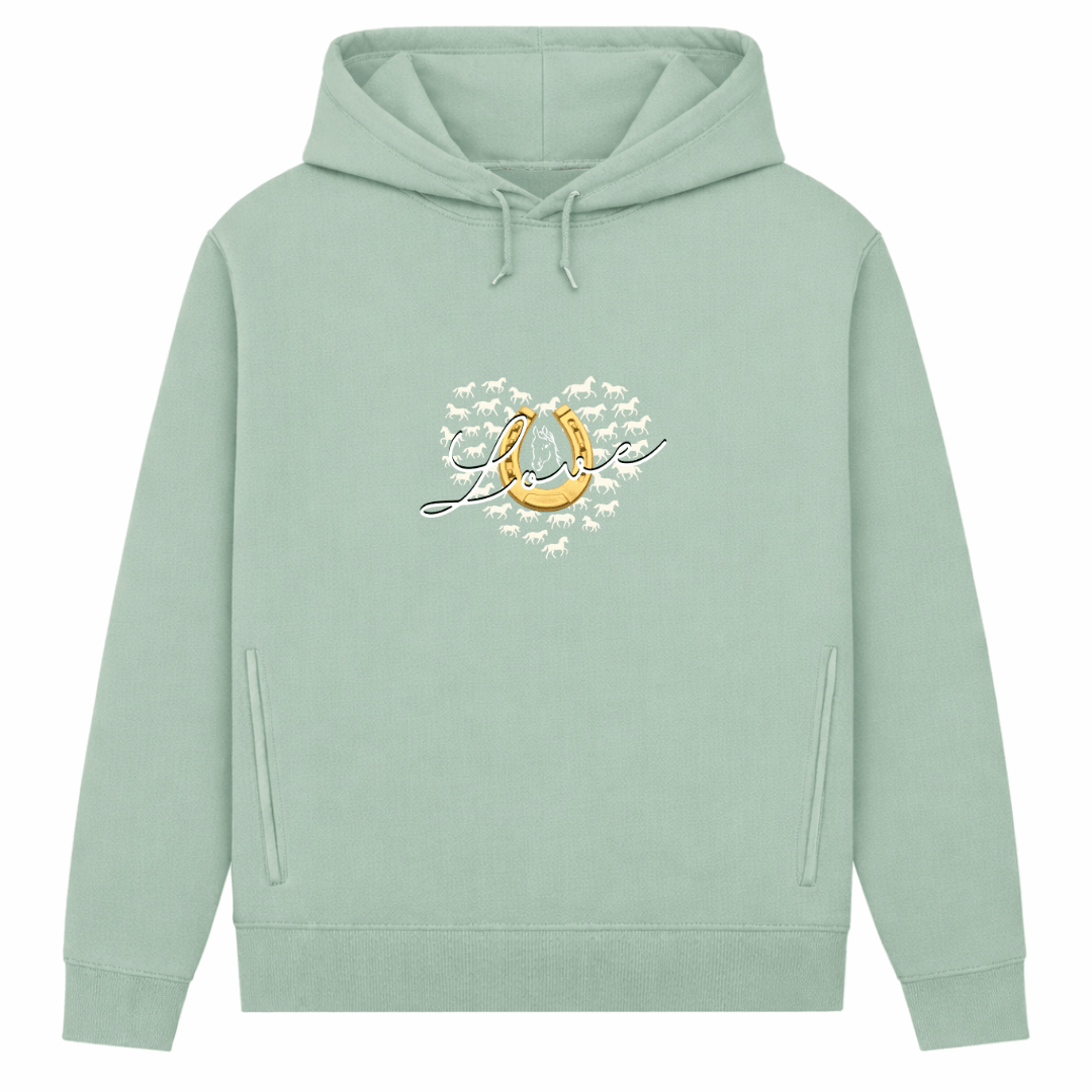 Hufeisenliebe - Hoodie aus Bio-Baumwolle für Damen