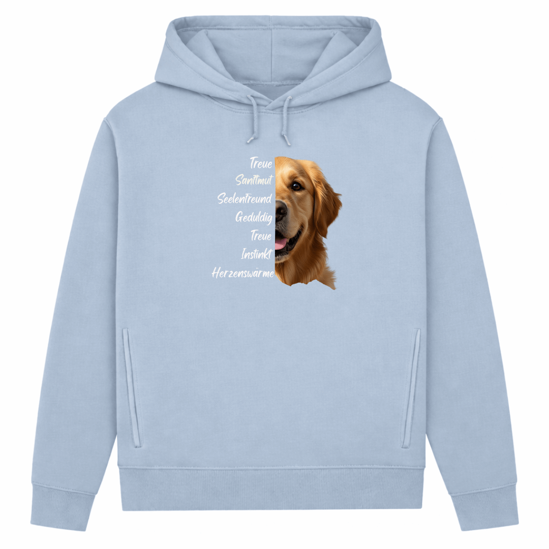 Golden Retriever– Hoodie aus Bio-Baumwolle für Damen