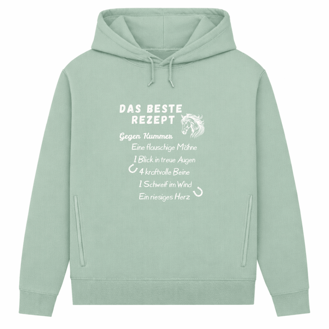 Herzensrezept  – Hoodie aus Bio-Baumwolle für Damen