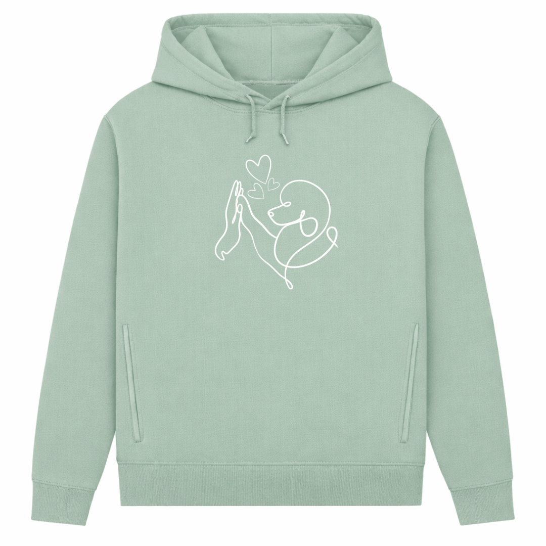 Pudelliebe – Hoodie aus Bio-Baumwolle für Damen