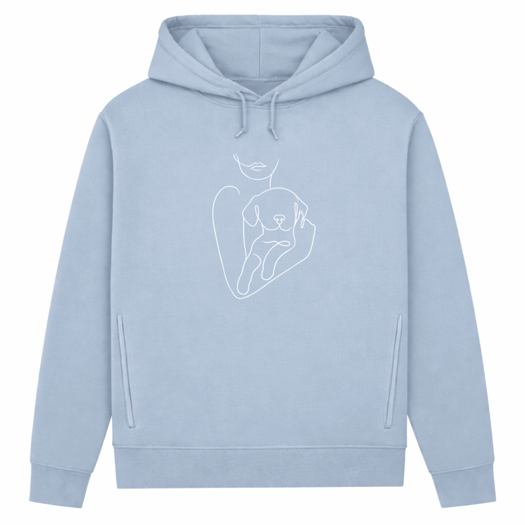 Welpenliebe – Hoodie aus Bio-Baumwolle für Damen