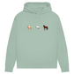 Pferde Trio - Bio-Hoodie für Damen