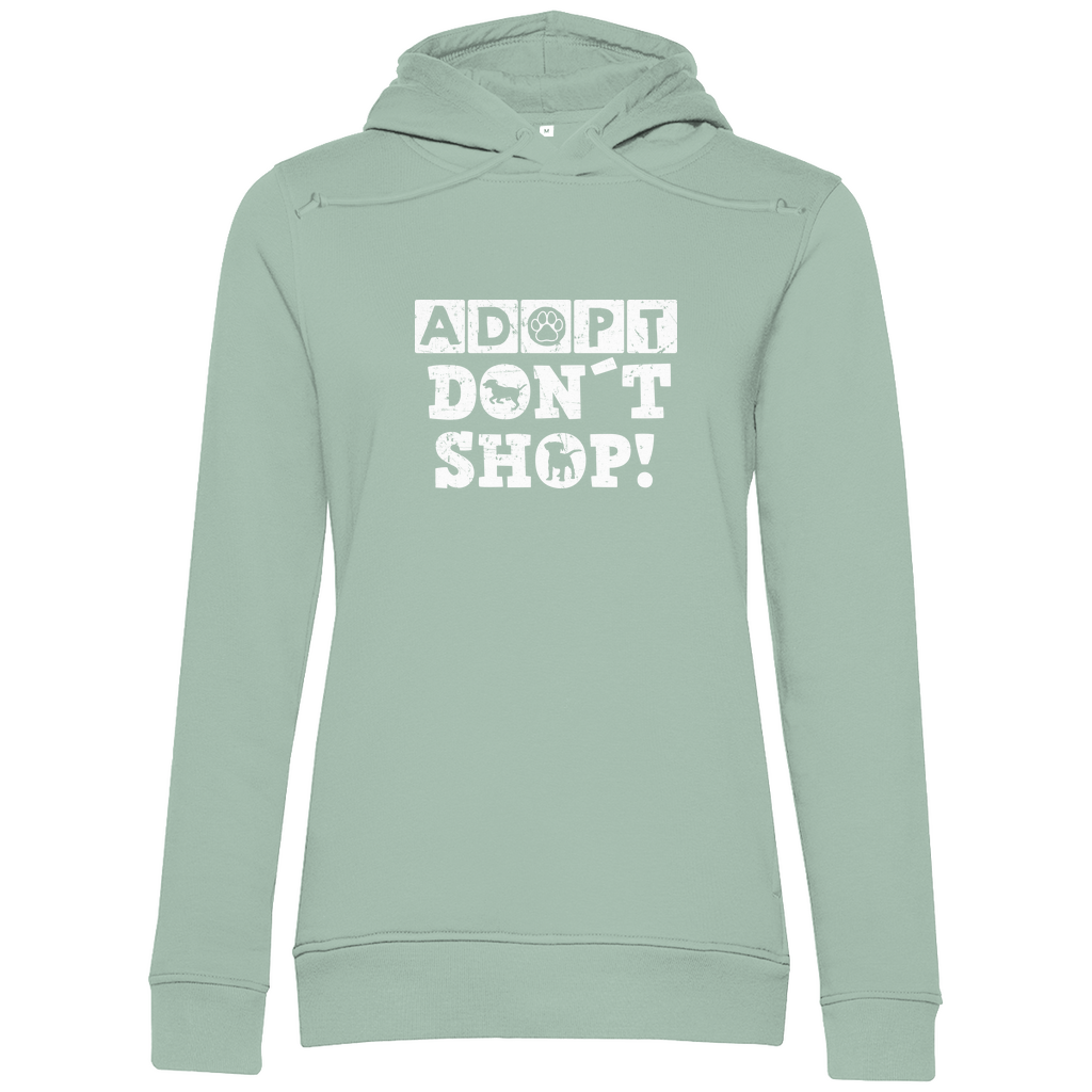 Adopt don't shop - Bio-Hoodie für Damen