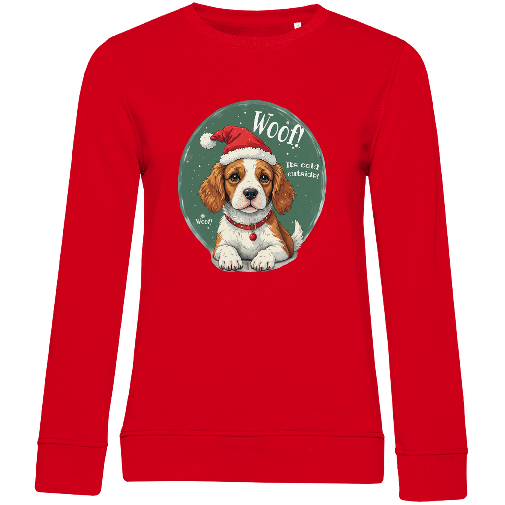 Wuff und Weihnachten - Bio-Sweatshirt für Damen-Weihnachten