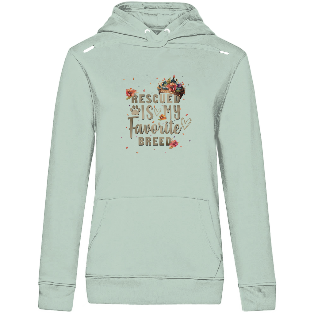 Gerettet - Bio-Hoodie für Damen