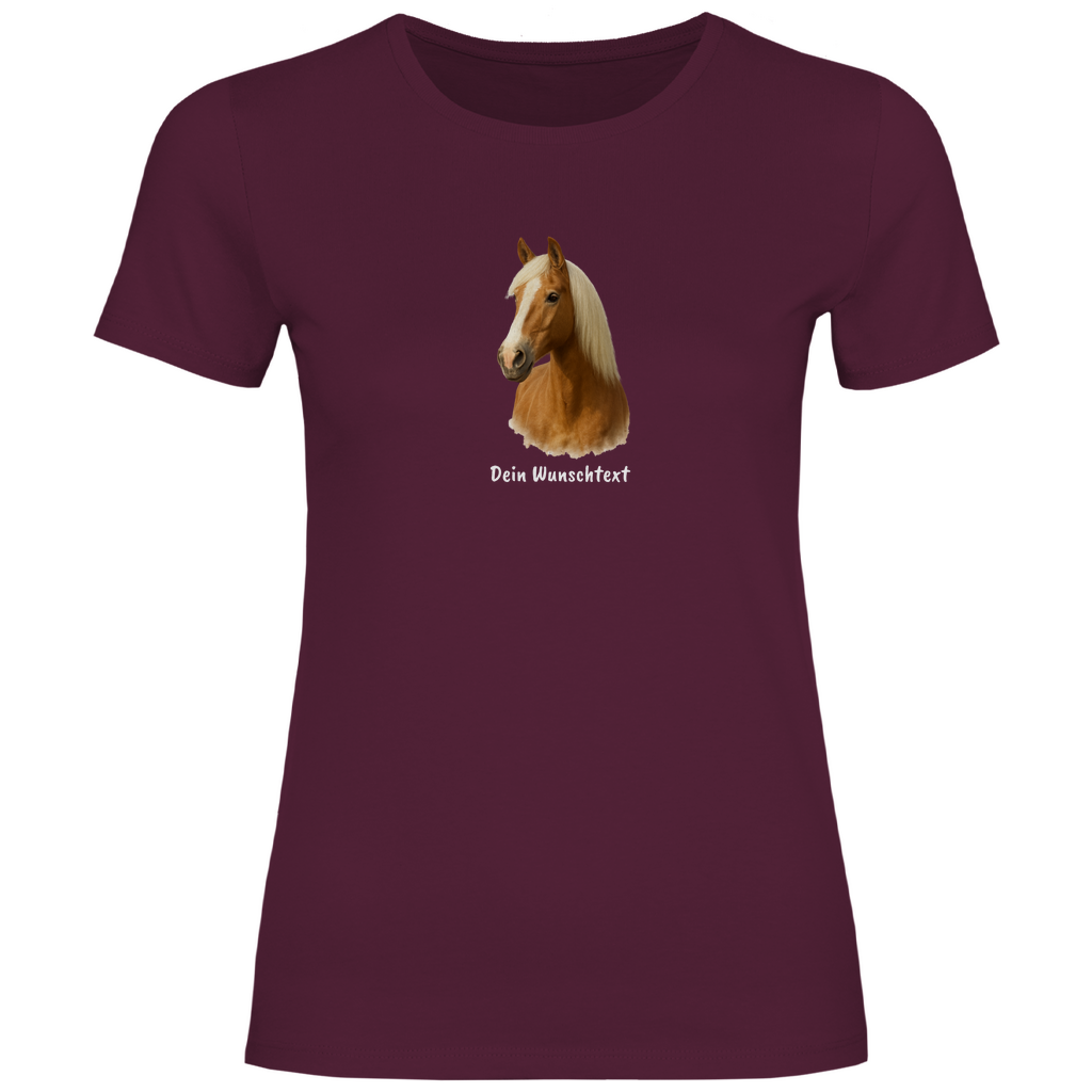 Reiterherz - T-Shirt für Damen- Dein Wunschtext
