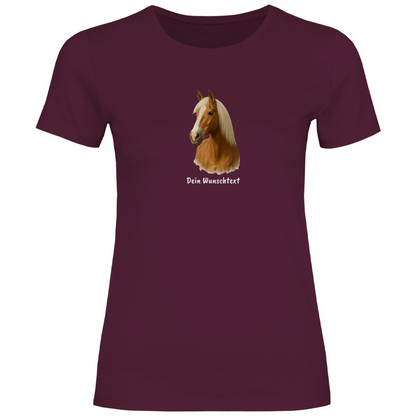 Reiterherz - T-Shirt für Damen- Dein Wunschtext