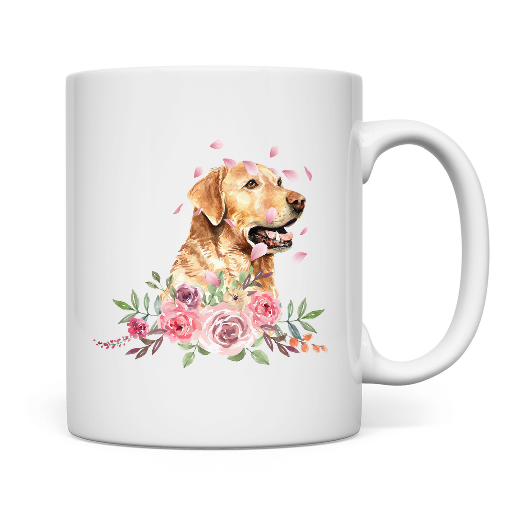 Flower Labrador - Tasse