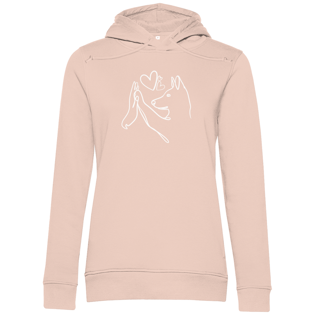 Wahre Liebe Stehohren - Bio-Hoodie für Damen