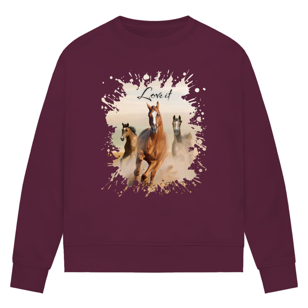 Pferdepower - Bio-Sweatshirt für Damen