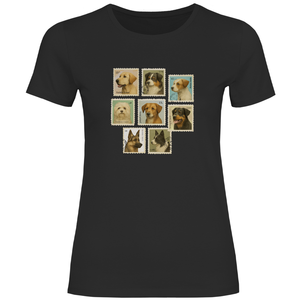 Briefmarken - T-Shirt für Damen