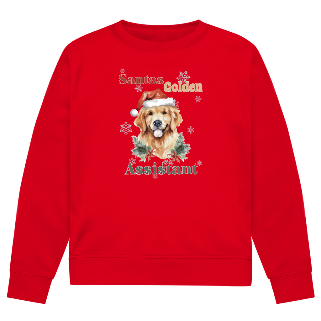 Santas Golden Assistant - Bio-Sweatshirt für Herren