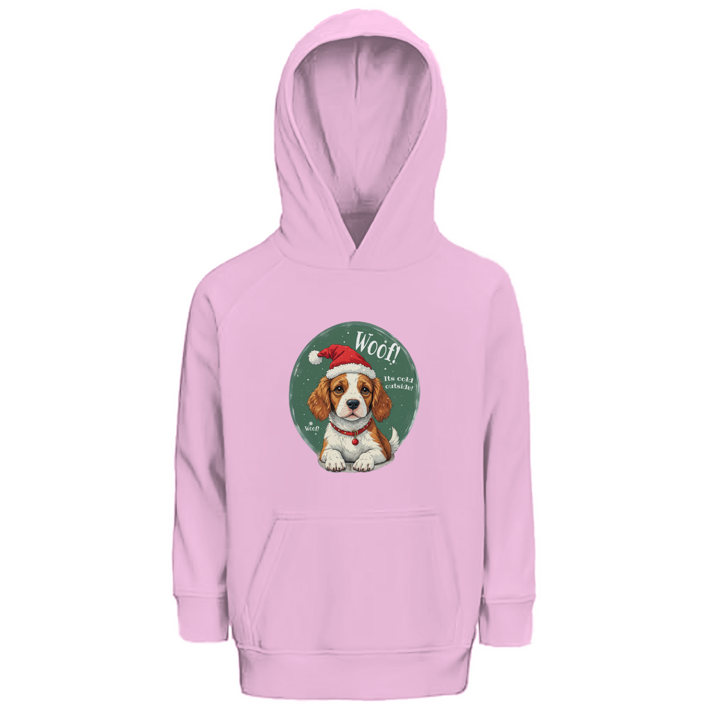 Wuff und Weihnachten - Premium Bio Hoodie für Kinder