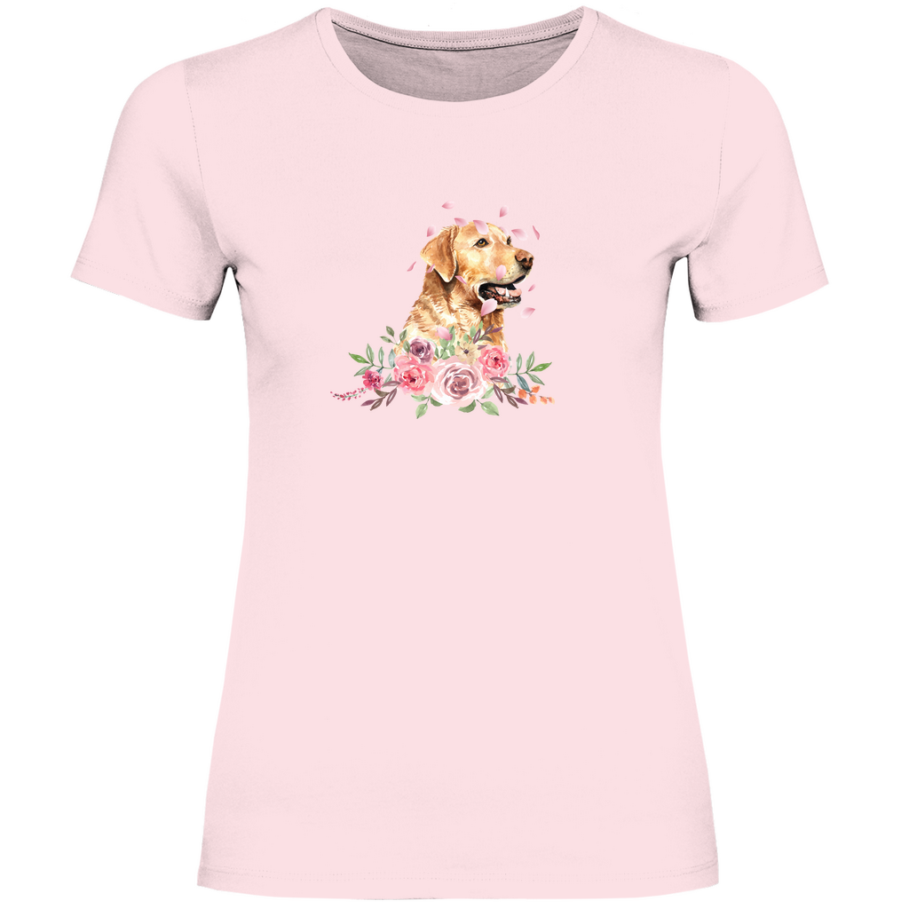 Flower Labrador - T-Shirt für Damen