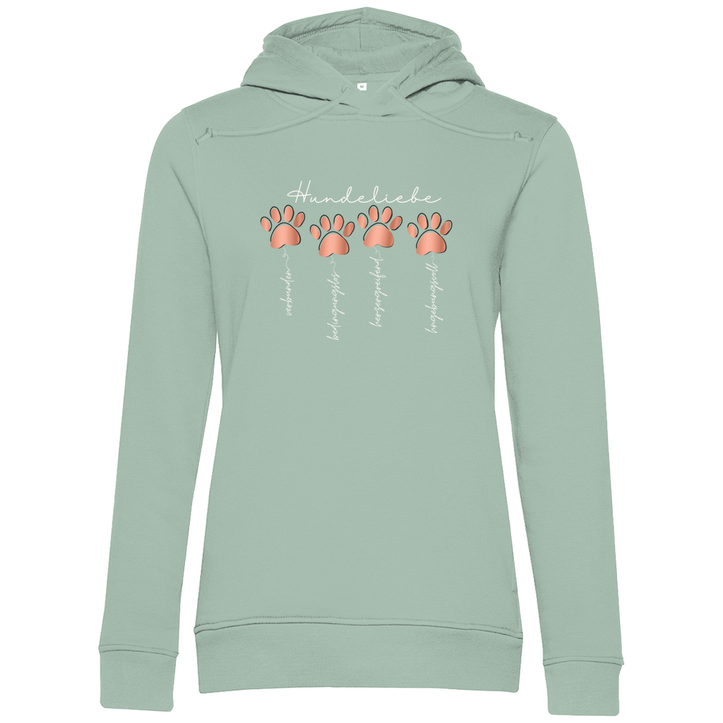 Hundeliebe - Bio-Hoodie für Damen