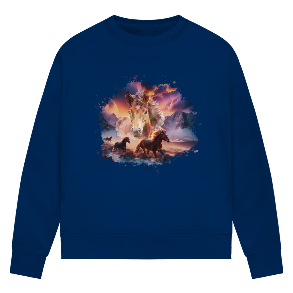 Magie der Pferde - Bio-Sweatshirt für Damen