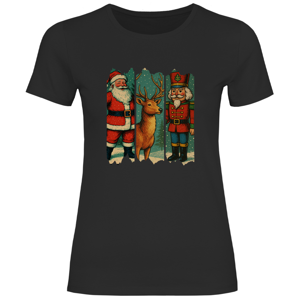 Damen T-Shirt Weihnachten