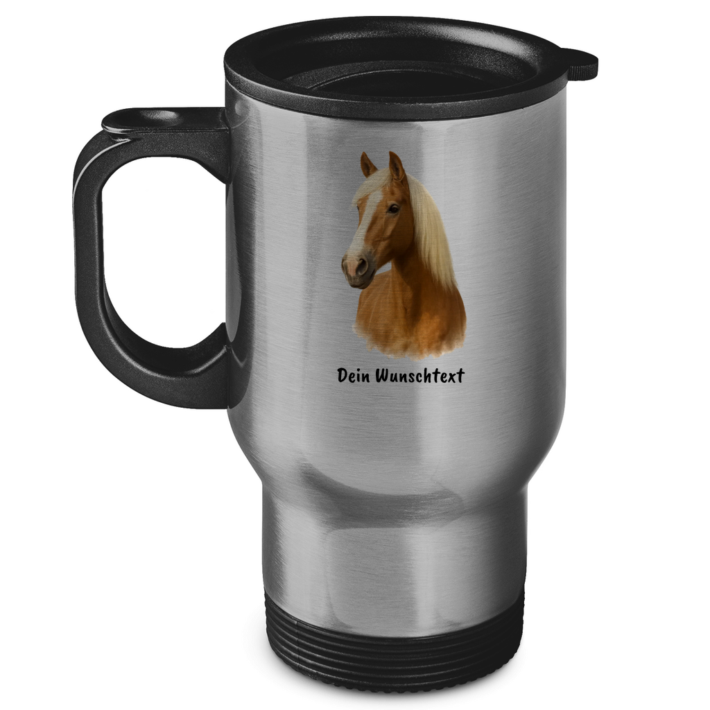 Edelstahl-Thermobecher - Pferdeliebe