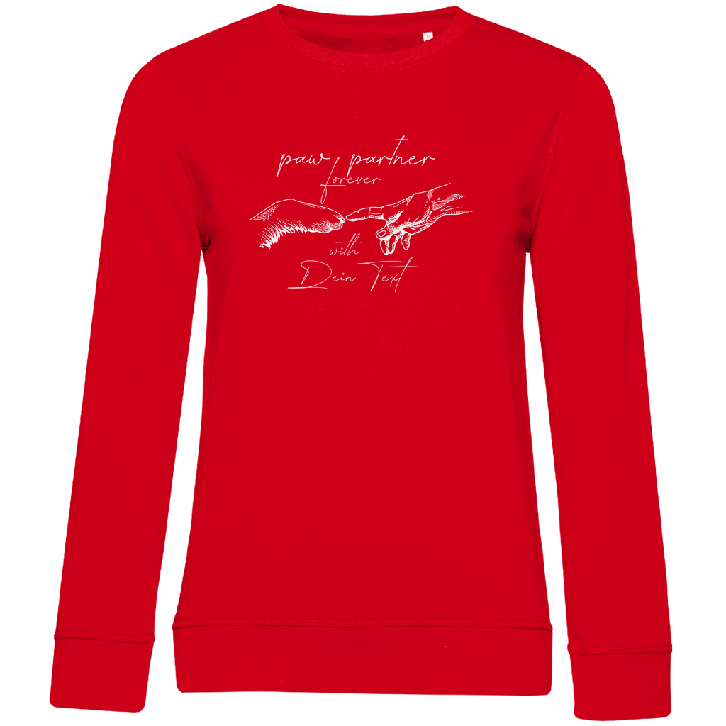 Damen Premium Bio Sweatshirt Paw Partner