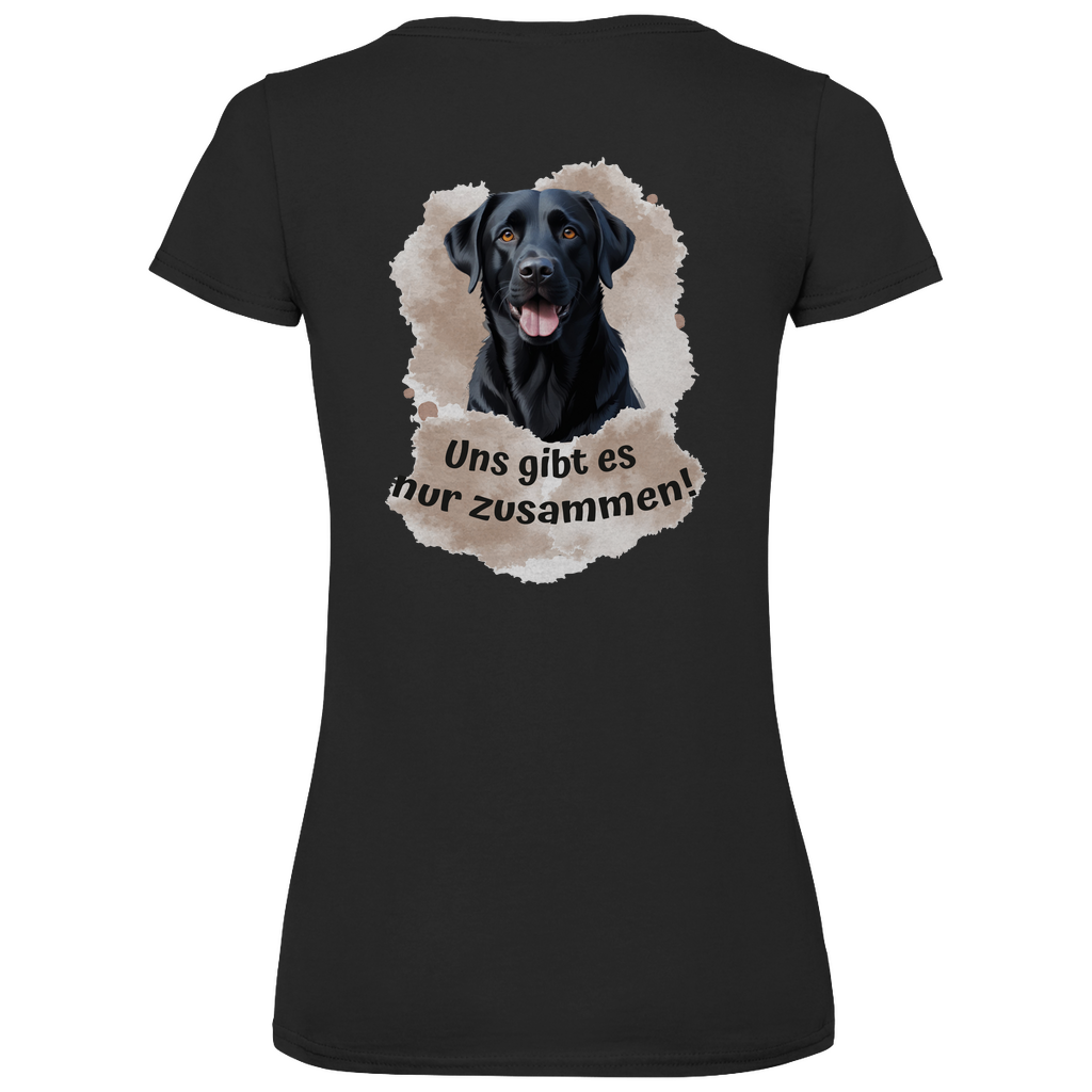 Labradorliebe - V-Shirt für Damen