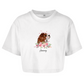 Flower Dog - Oversize Crop Top - Dein Wunschtext