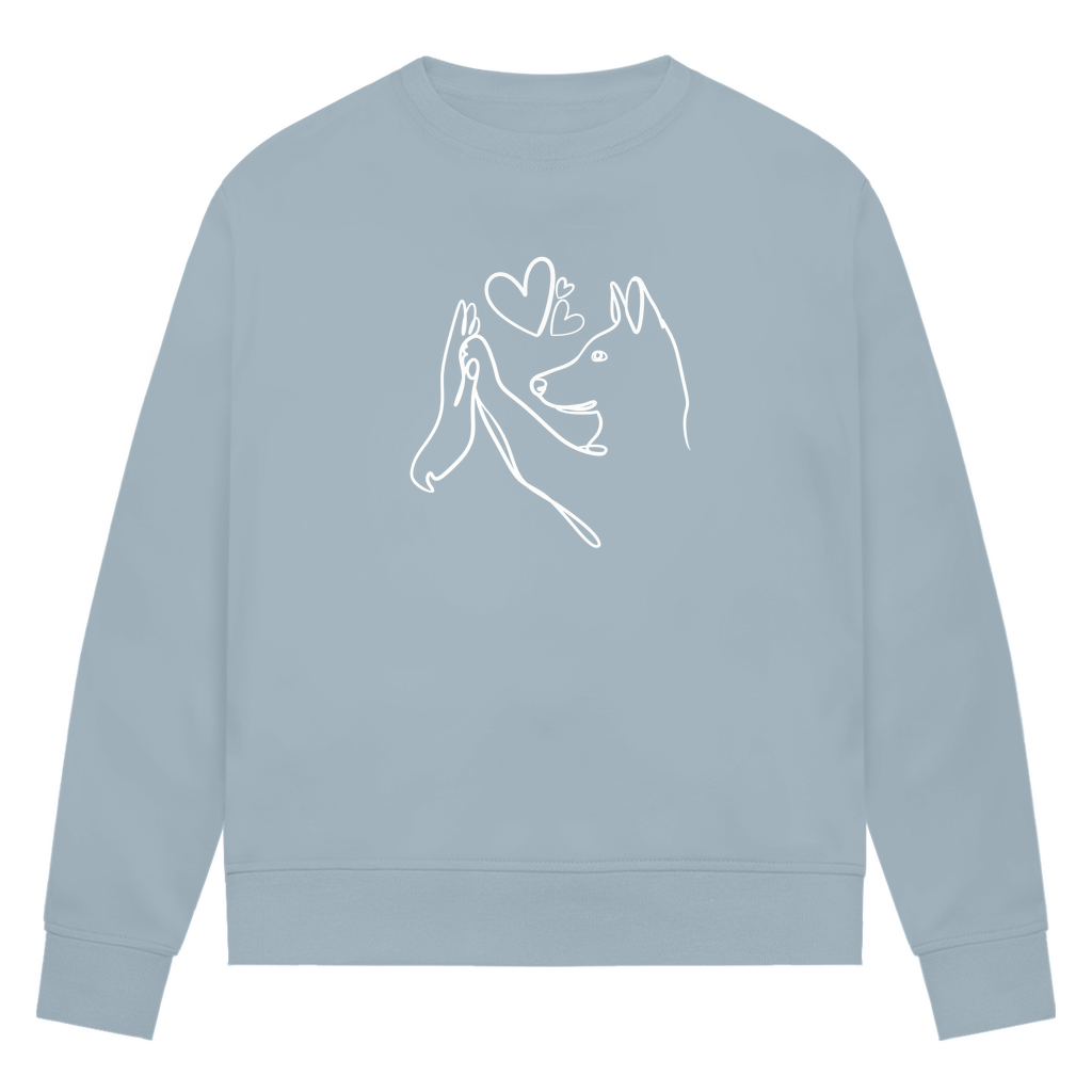 Wahre Liebe Stehohren - Bio-Sweatshirt für Damen