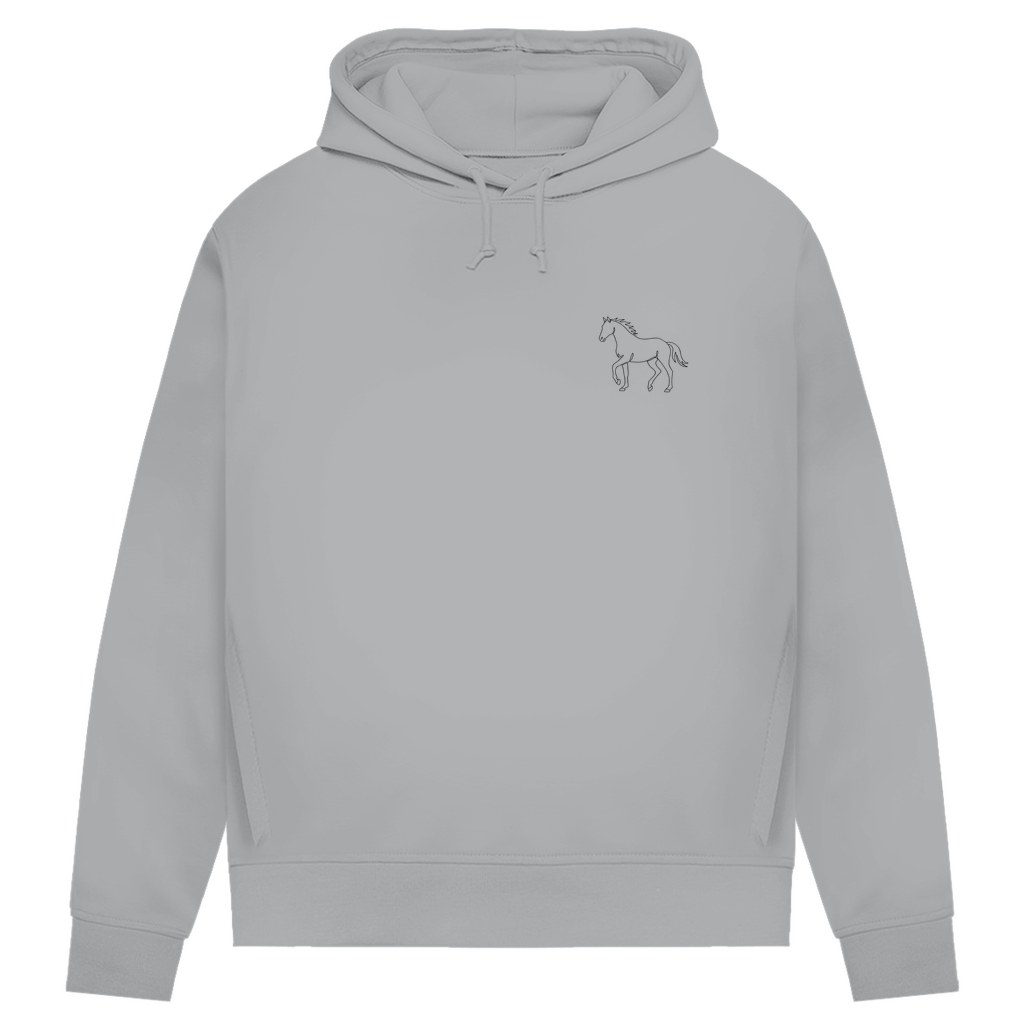 Anmut in Bewegung - Bio-Hoodie für Damen |Brustmotiv