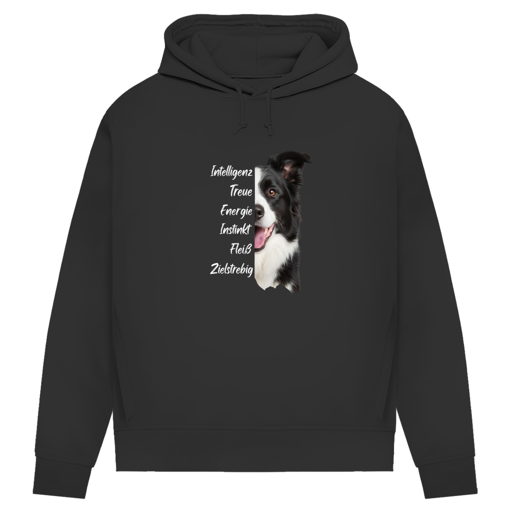 Border Collie- Bio-Hoodie für Damen