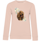 Flower Cocker Spaniel - Bio-Sweatshirt für Damen